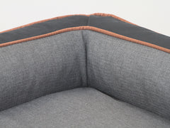 Beckley Dog Sofa Bed - Midnight / Dove, Medium