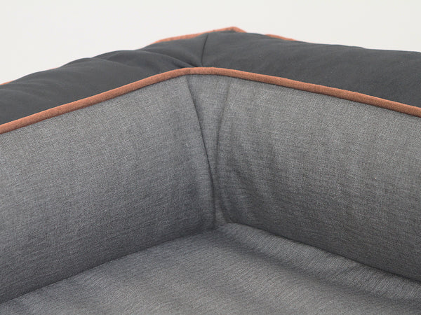 Beckley Dog Sofa Bed - Midnight / Dove, Large