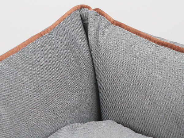 Savile Orthopaedic Walled Dog Bed - Mason's Grey, Small
