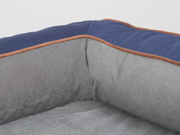 Savile Dog Sofa Bed - Mariner's Blue, Large