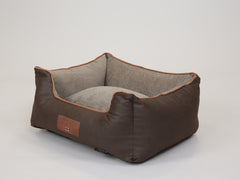 Monxton Orthopaedic Walled Dog Bed - Chestnut / Sable, Small