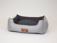 Monxton Orthopaedic Walled Dog Bed - Silver / Onyx, Large