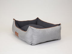 Monxton Orthopaedic Walled Dog Bed - Silver / Onyx, Large