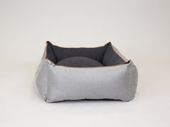 Monxton Orthopaedic Walled Dog Bed - Silver / Onyx, Large