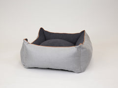 Monxton Orthopaedic Walled Dog Bed - Silver / Onyx, Large