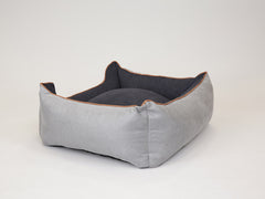 Monxton Orthopaedic Walled Dog Bed - Silver / Onyx, Large