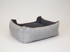 Monxton Orthopaedic Walled Dog Bed - Silver / Onyx, Large