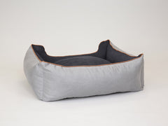 Monxton Orthopaedic Walled Dog Bed - Silver / Onyx, Large