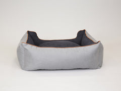 Monxton Orthopaedic Walled Dog Bed - Silver / Onyx, Large