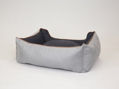 Monxton Orthopaedic Walled Dog Bed - Silver / Onyx, Large