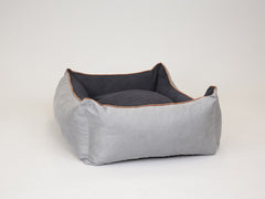 Monxton Orthopaedic Walled Dog Bed - Silver / Onyx, Large