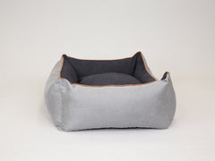 Monxton Orthopaedic Walled Dog Bed - Silver / Onyx, Large