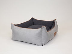 Monxton Orthopaedic Walled Dog Bed - Silver / Onyx, Large