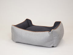 Monxton Orthopaedic Walled Dog Bed - Silver / Onyx, Medium