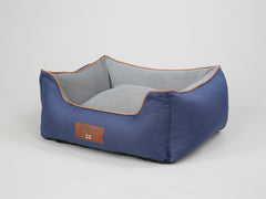 Savile Orthopaedic Walled Dog Bed - Mariner's Blue, Small