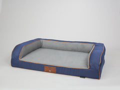 Savile Dog Sofa Bed - Mariner's Blue, Large