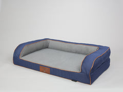 Savile Dog Sofa Bed - Mariner's Blue, Large