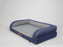 Savile Dog Sofa Bed - Mariner's Blue, Large