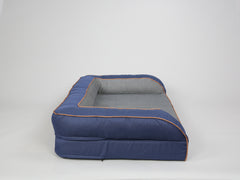 Savile Dog Sofa Bed - Mariner's Blue, Large