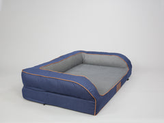 Savile Dog Sofa Bed - Mariner's Blue, Large