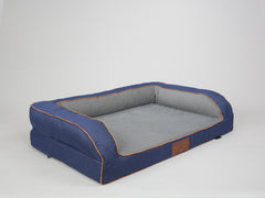 Savile Dog Sofa Bed - Mariner's Blue, Large