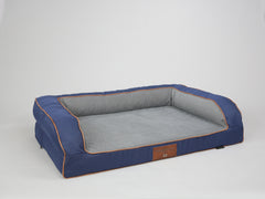Savile Dog Sofa Bed - Mariner's Blue, Large