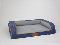 Savile Dog Sofa Bed - Mariner's Blue, Large