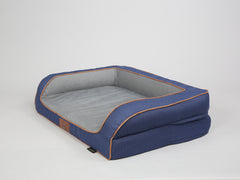 Savile Dog Sofa Bed - Mariner's Blue, Medium