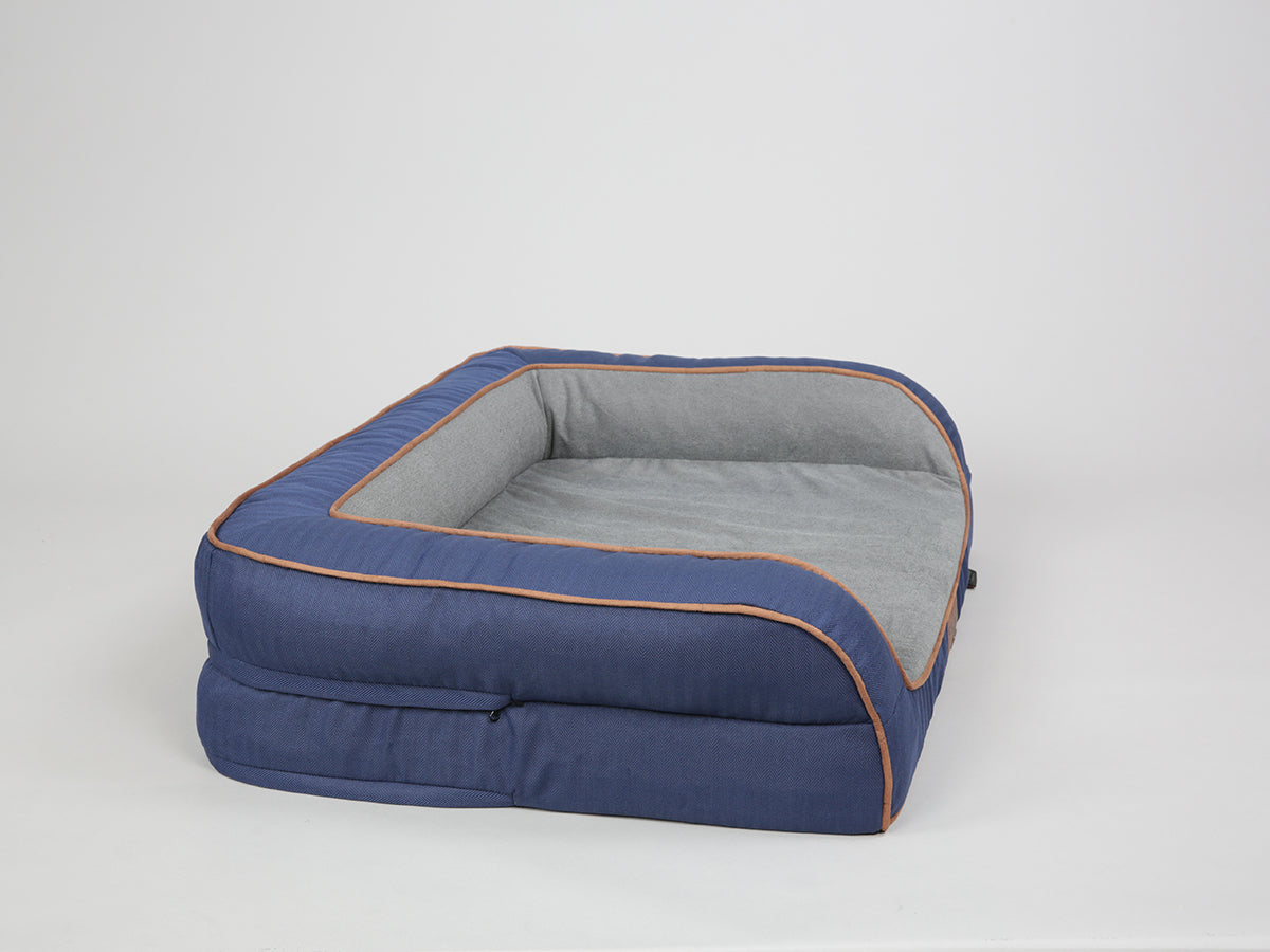 Savile Dog Sofa Bed for Medium Dogs Mariner's Blue Colour