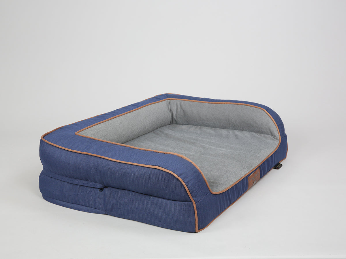 Savile Dog Sofa Bed for Medium Dogs Mariner's Blue Colour