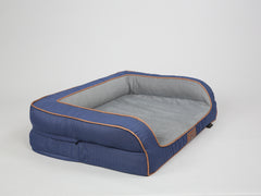 Savile Dog Sofa Bed - Mariner's Blue, Medium