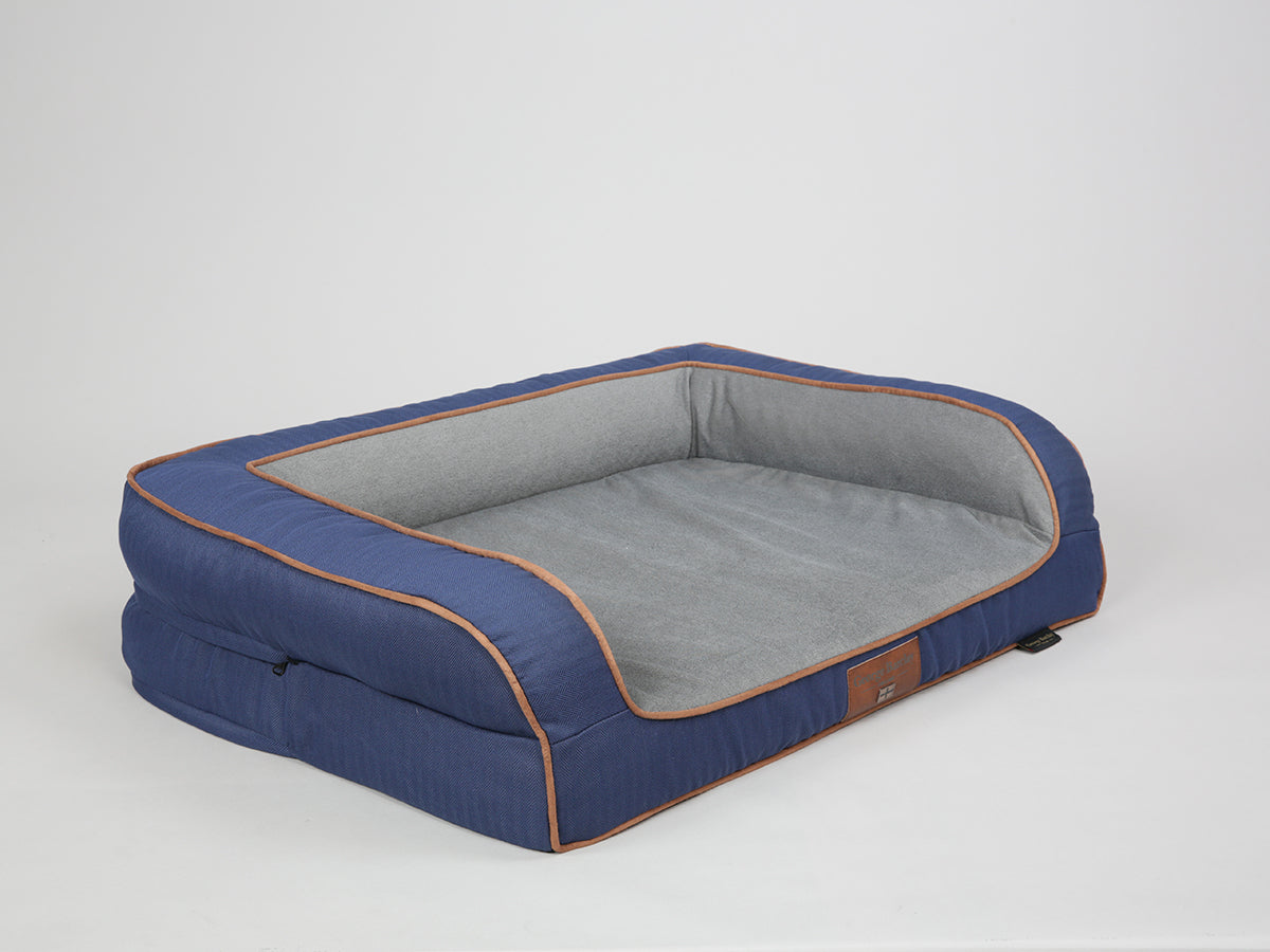 Savile Dog Sofa Bed for Medium Dogs Mariner's Blue Colour