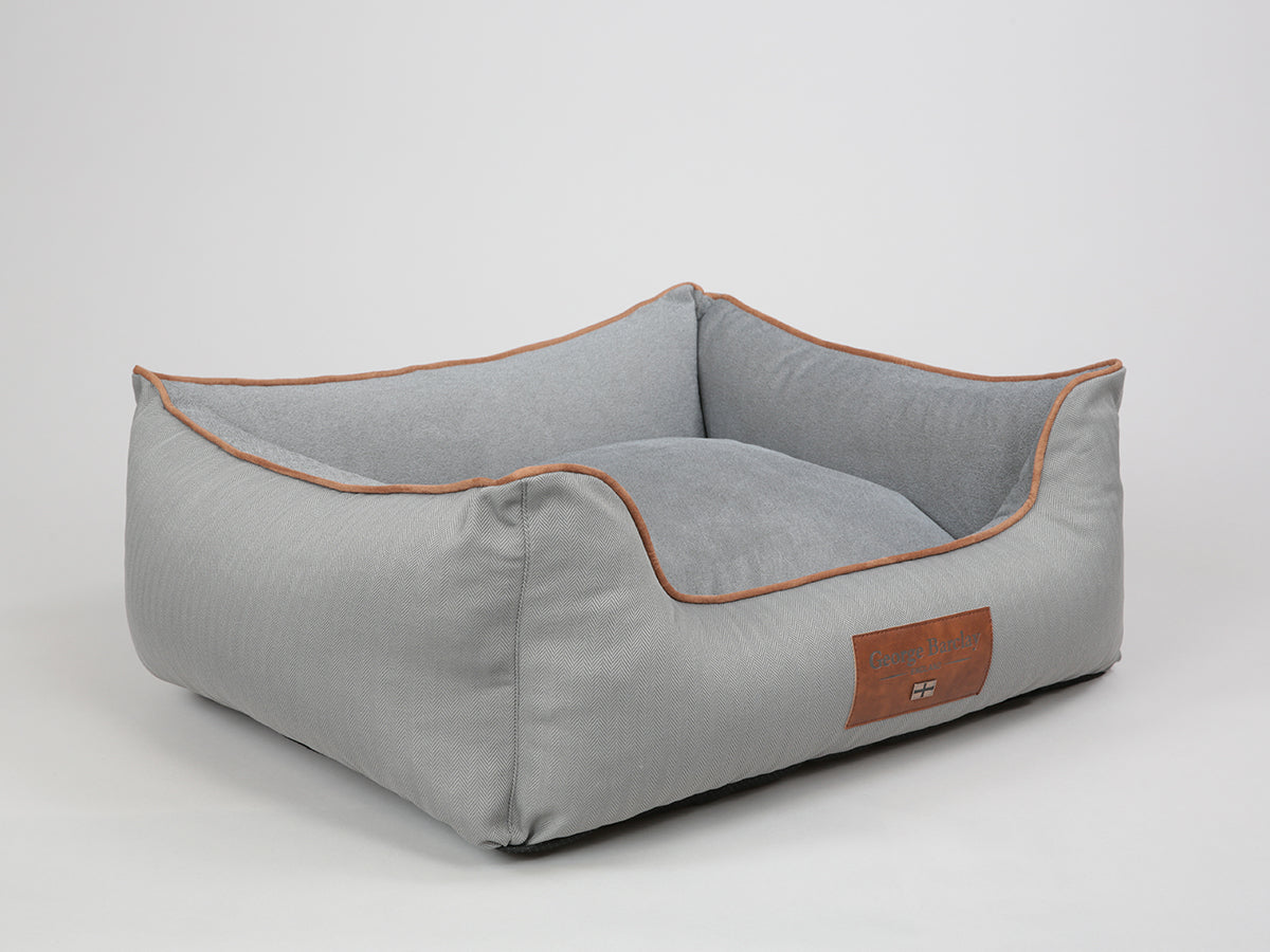 Savile Orthopaedic Walled Dog Bed For Medium Dogs Mason's Grey Colour
