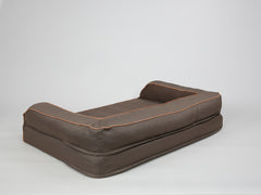 Savile Dog Sofa Bed - Tanner's Brown, Large