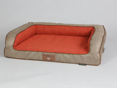 Selbourne Dog Sofa Bed - Ginger / Ember, Medium