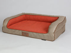 Selbourne Dog Sofa Bed - Ginger / Ember, Medium