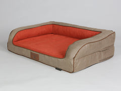 Selbourne Dog Sofa Bed - Ginger / Ember, Medium