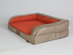Selbourne Dog Sofa Bed - Ginger / Ember, Medium