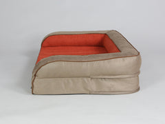 Selbourne Dog Sofa Bed - Ginger / Ember, Medium