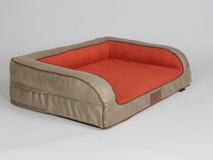 Selbourne Dog Sofa Bed - Ginger / Ember, Medium