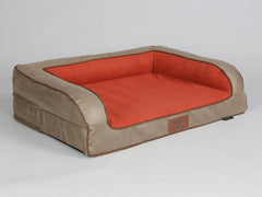 Selbourne Dog Sofa Bed - Ginger / Ember, Medium