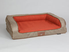 Selbourne Dog Sofa Bed - Ginger / Ember, Medium