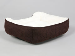 Aran Knit, Deluxe Pet Bed – Chocolate, Small
