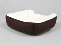Aran Knit, Deluxe Pet Bed – Chocolate, Small