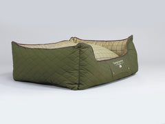Country Orthopaedic Walled Dog Bed - Olive Green, Large