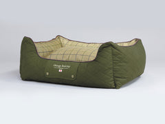 Country Orthopaedic Walled Dog Bed - Olive Green, Medium