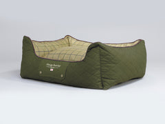 Country Orthopaedic Walled Dog Bed - Olive Green, Medium