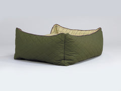 Country Orthopaedic Walled Dog Bed - Olive Green, Medium