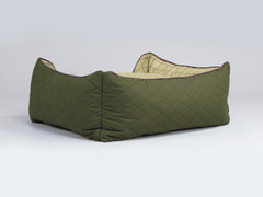 Country Orthopaedic Walled Dog Bed - Olive Green, Medium