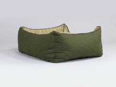 Country Orthopaedic Walled Dog Bed - Olive Green, Medium